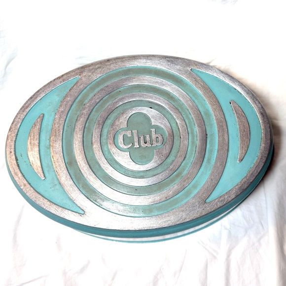 Vintage 1950's CLUB brand Heavy Duty Cast Aluminum Oval Turquoise Roasting Pan - Picture 7 of 11